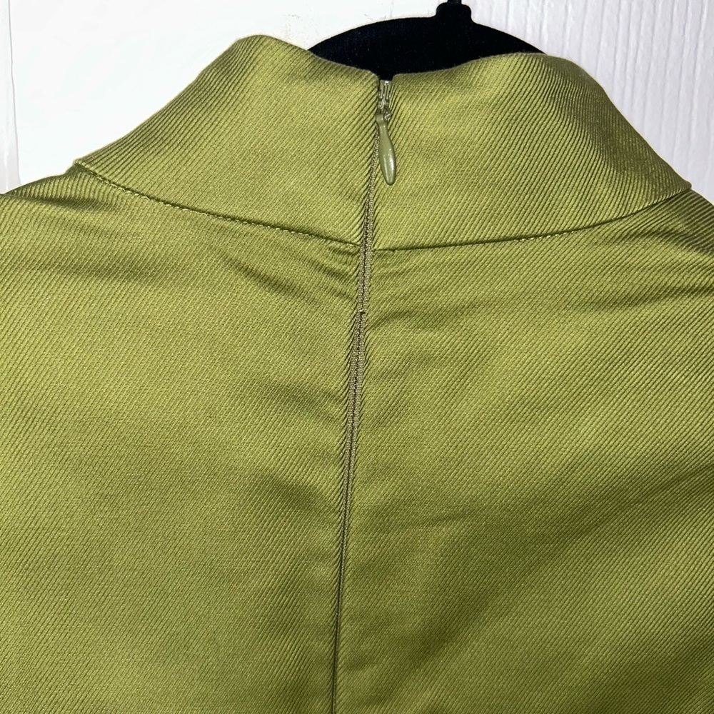 NWOT G.I.L.I Olive military style dress - Picture 4 of 7